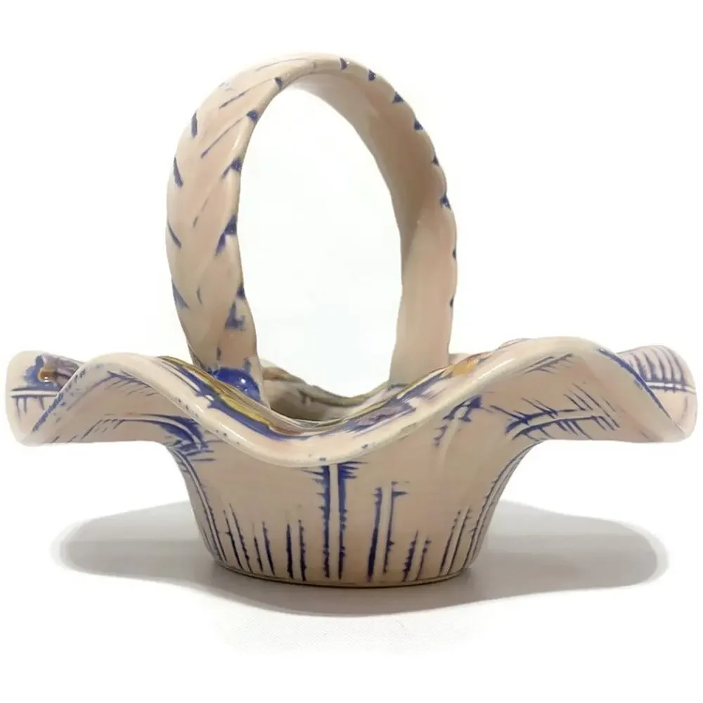 Hull Pottery T8 Blossom Flite Basket Vintage1955 9.25